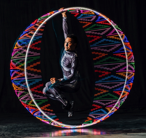 LED Cyr Wheel Hang